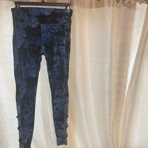 Blue Patterned Leggings